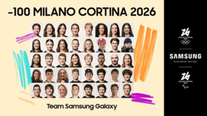 Samsung celebra countdown verso Milano Cortina 2026 e svela team 'Samsung Galaxy' Samsung celebra countdown verso Milano Cortina 2026 e svela team 'Samsung Galaxy'