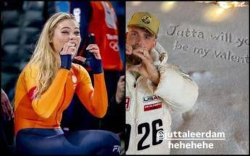 Jutta Leerdam, San Valentino a... Milano Cortina: il messaggio di Jake Paul dopo l'oro alle Olimpiadi