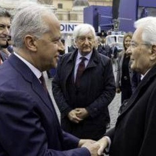 Roma, Mattarella visita lo 'Spazio legalità' a piazza del Popolo Roma, Mattarella visita lo 'Spazio legalità' a piazza del Popolo