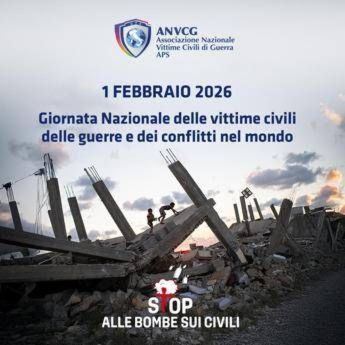 Anvcg e Anci, l’Italia si illumina di blu per chiedere stop alle bombe sui civili Anvcg e Anci, l’Italia si illumina di blu per chiedere stop alle bombe sui civili