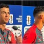 Ronaldo 'ignora' Messi dopo doppietta ai Mondiali: "Prossima domanda" Ronaldo 'ignora' Messi dopo doppietta ai Mondiali: "Prossima domanda"