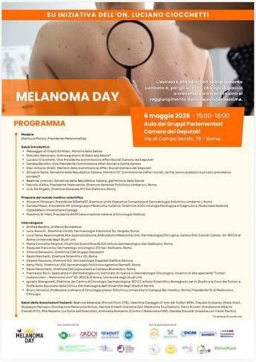 Melanoma in aumento tra giovani, alla Camera focus su diagnosi precoce