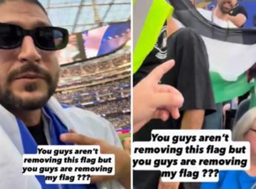 "Via la bandiera di Israele e non quella della Palestina", tensione ai Mondiali "Via la bandiera di Israele e non quella della Palestina", tensione ai Mondiali