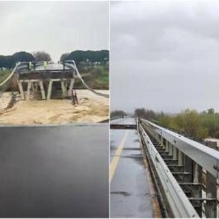 Maltempo, crolla ponte sul fiume Trigno: traffico interrotto sull'Adriatica tra Abruzzo e Molise