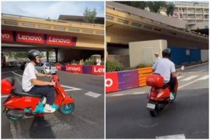 Sinner, relax a Montecarlo: 'paparazzato'... in vespa Sinner, relax a Montecarlo: 'paparazzato'... in vespa
