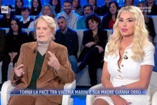 Valeria Marini e la mamma, scoppia la pace a Domenica In