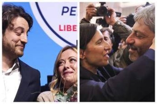 Regionali, Campania-Puglia a centrosinistra e Veneto a centrodestra. Schlein e Conte: "Partita aperta con Meloni" Regionali, Campania-Puglia a centrosinistra e Veneto a centrodestra. Schlein e Conte: "Partita aperta con Meloni"