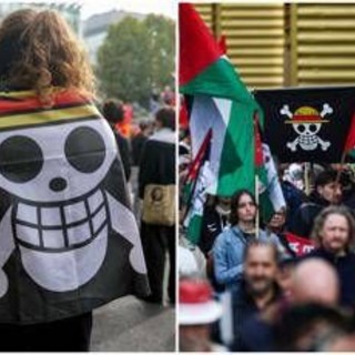 Teschio con cappello di paglia, perché il simbolo di 'One Piece' sbuca nei cortei per Gaza e Flotilla?