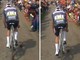Scandalo Parigi-Roubaix, tifoso lancia borraccia in faccia a Van der Poel - Video