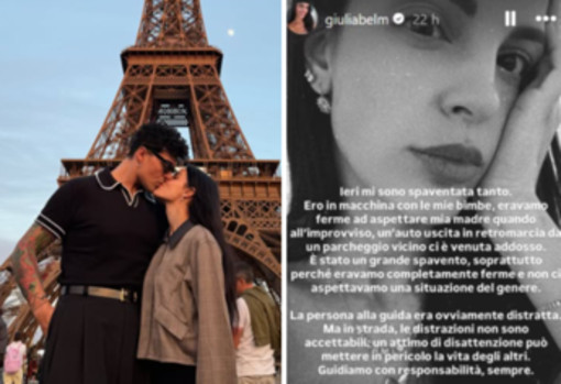Stash, la compagna Giulia Belmonte: "Ero con le mie figlie, un'auto ci è venuta addosso" Stash, la compagna Giulia Belmonte: "Ero con le mie figlie, un'auto ci è venuta addosso"