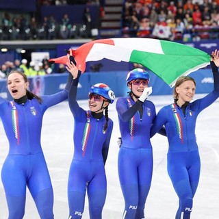 Arianna Fontana medaglia con la staffetta e record davanti a Meloni