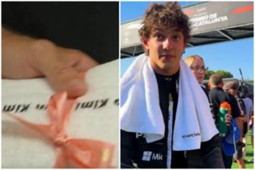 Formula 1, regalo speciale per Antonelli: un asciugamano firmato... Kim Kardashian