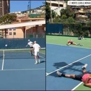Sinner, allenamenti devastanti (e calcio tennis) a Montecarlo. Jannik prepara gli Us Open con Berrettini
