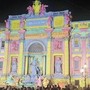 Roma, Fontana di Trevi illuminata per gli Internazionali di tennis