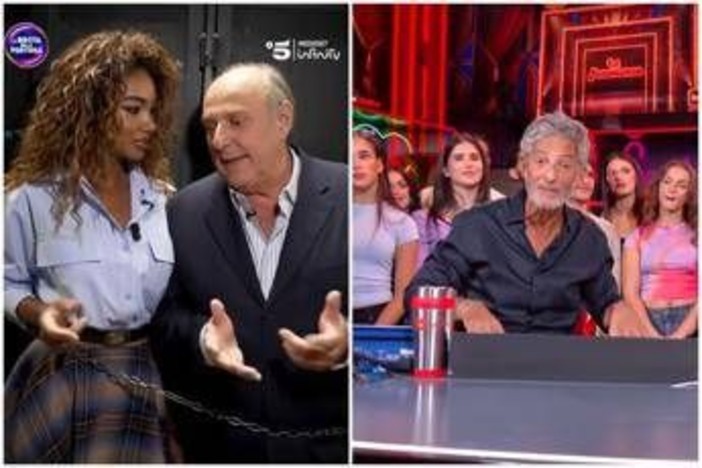 Gerry Scotti e Samira Lui rispondono a Fiorello... in catene Gerry Scotti e Samira Lui rispondono a Fiorello... in catene