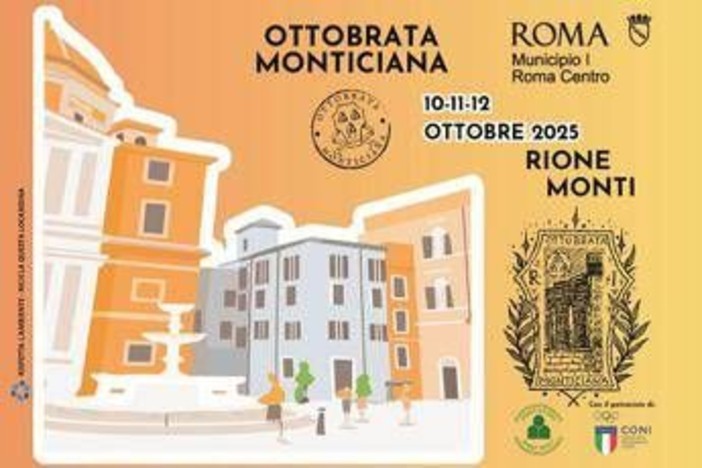 A Roma la 33esima edizione dell'Ottobrata Monticiana, dal 10 al 12 ottobre a Rione Monti A Roma la 33esima edizione dell'Ottobrata Monticiana, dal 10 al 12 ottobre a Rione Monti