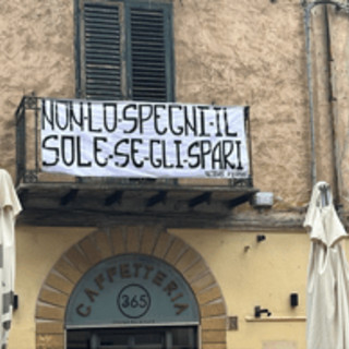 Monreale, striscione dedicato alle vittime